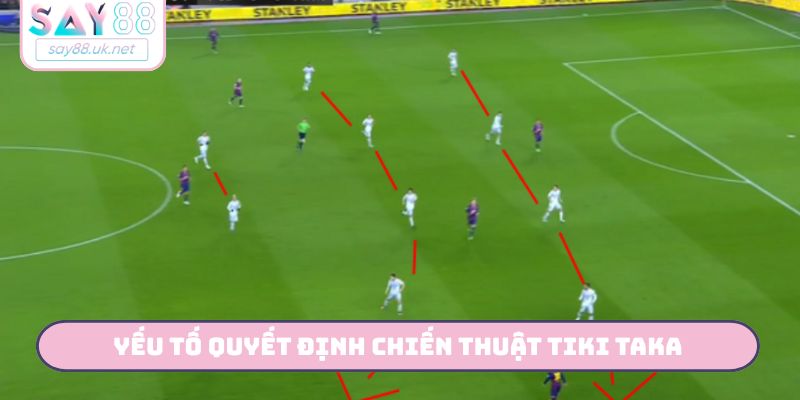 Chiến Thuật Tiki Taka - Nghệ Thuật Kiểm Soát Trận Đấu SAY88 Yếu tố quyết định chiến thuật Tiki Taka